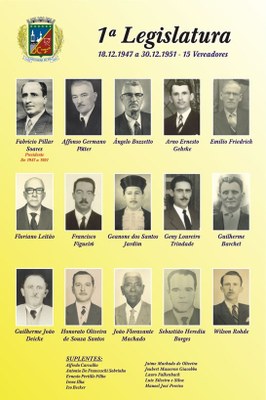 Quadro da 1ª Legislatura (1947-1951)