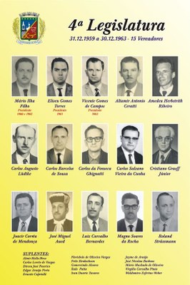 Quadro da 4ª Legislatura (1959-1963)