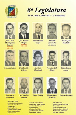 Quadro da 6ª Legislatura (1969-1973)