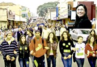 Mariana agradece à comunidade pelo sucesso da passeata pró-UFSM