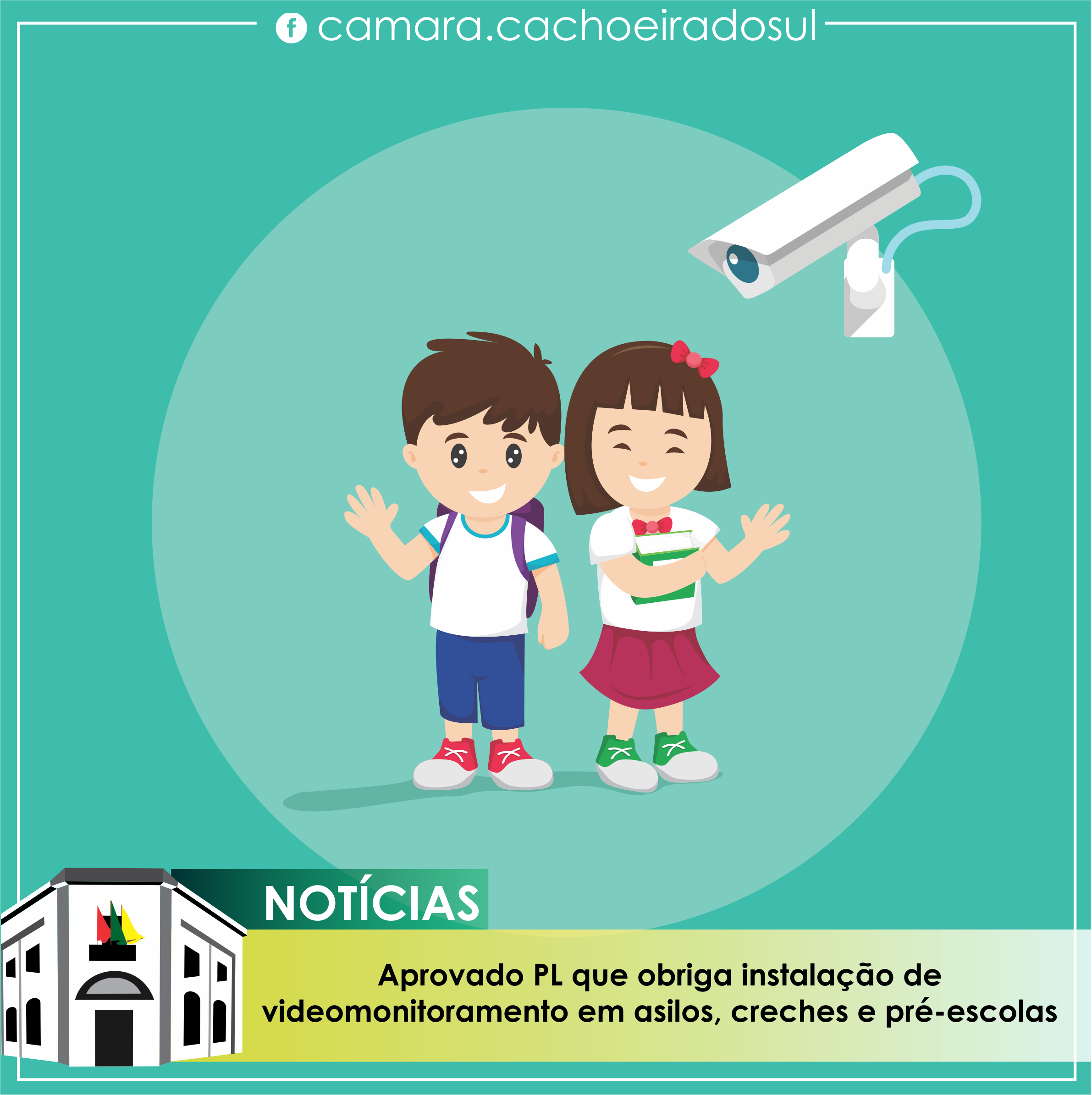 Aprovado PL que obriga instalação de videomonitoramento em asilos, creches e pré-escolas.