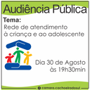 Audiência pública sobre a rede de proteção à criança e adolescente é amanhã.