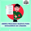 Aberto processo seletivo para estagiários de ensino médio na Câmara de Vereadores