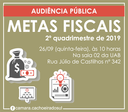 Audiência pública das metas fiscais do 2º quadrimestre é amanhã Audiência pública das metas fiscais do 2º quadrimestre é amanhã