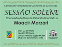 Empresário Moacir Marzari será Cidadão Honorário de Cachoeira do Sul