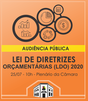 LDO 2020 será tema de audiência pública