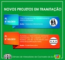 Novos projetos em tramitação