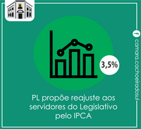 PL propõe reajuste aos servidores do Legislativo pelo índice do IPCA