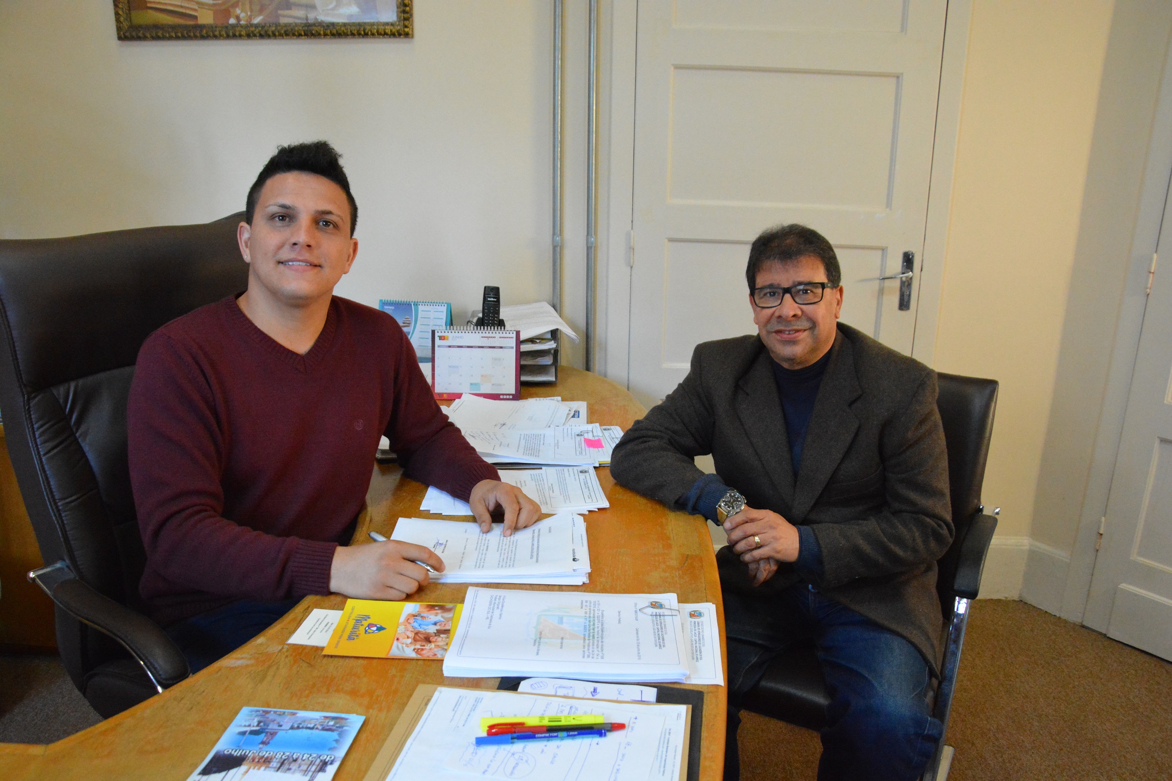 Presidente do DEM reúne-se com presidente em exercício da Câmara