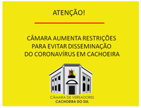 Câmara aumenta restrições para evitar disseminação do coronavírus em Cachoeira do Sul
