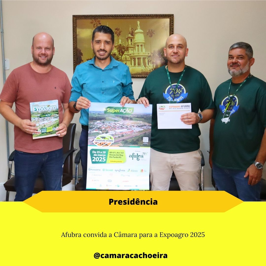 Afubra convida a Câmara para a Expoagro 2025