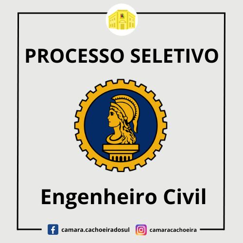 Câmara cancela processo seletivo para engenheiro; novo edital será elaborado