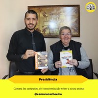 Câmara faz campanha de conscientização sobre a causa animal