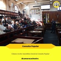 Câmara recebe Assembleia Inicial da Consulta Popular