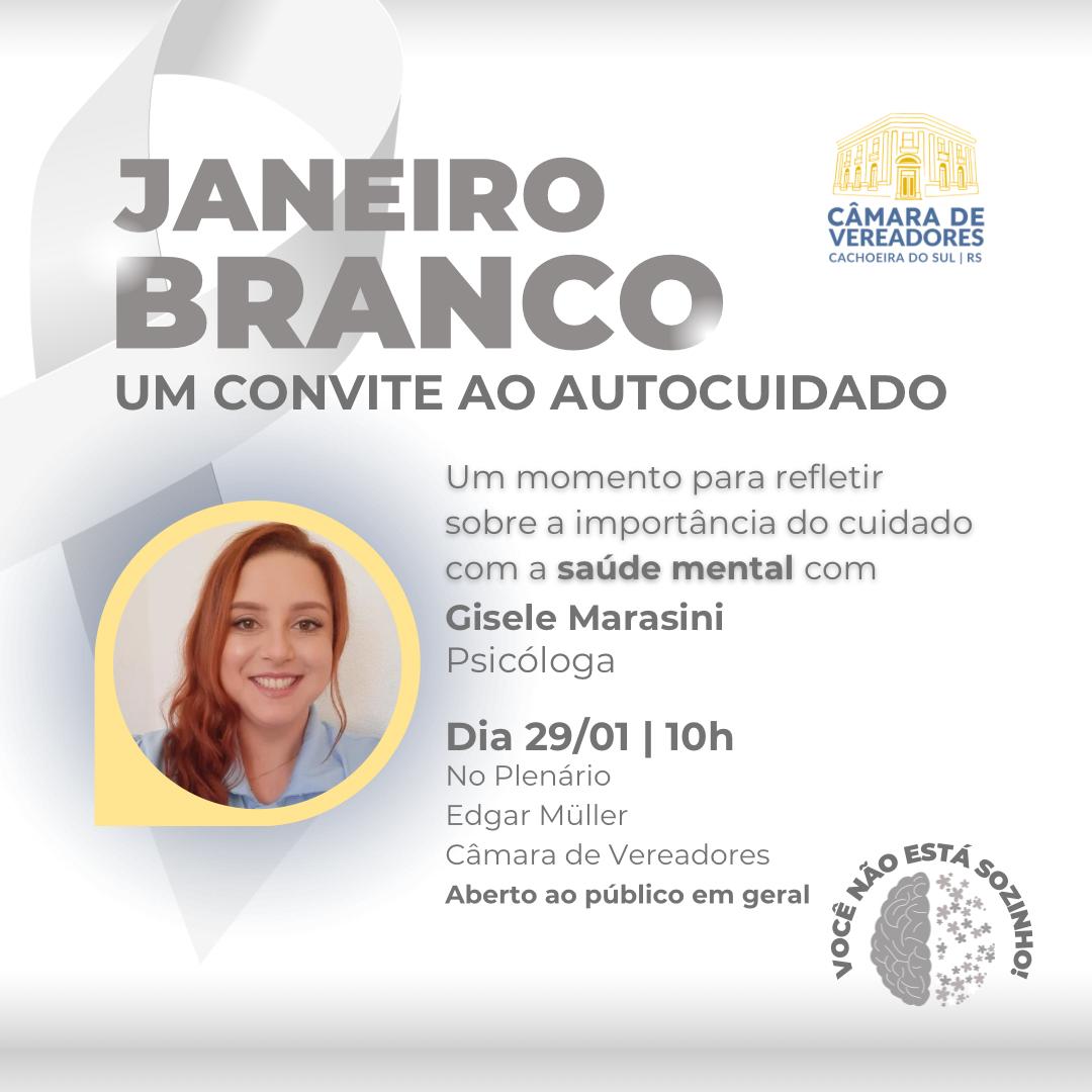 Câmara recebe psicóloga Gisele Marasini para discutir a saúde mental