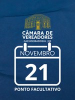 Câmara terá ponto facultativo na sexta-feira
