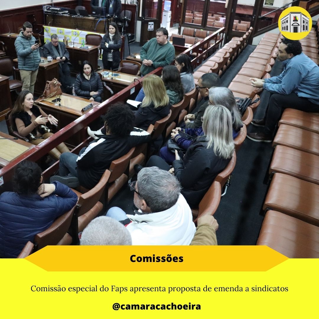 Comissão especial do Faps apresenta proposta de emenda a sindicatos