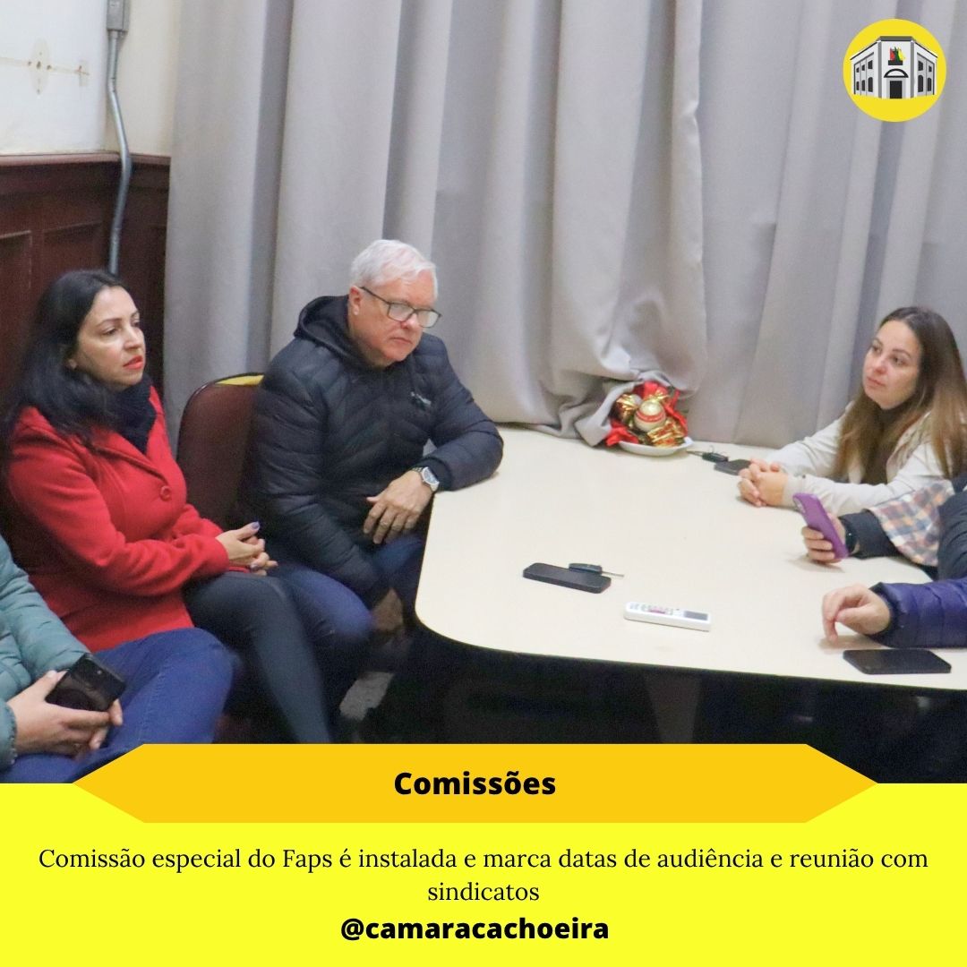 Comissão especial do Faps é instalada e marca datas de audiência e reunião com sindicatos