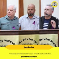 Comissão especial do Rotativo será instalada nesta sexta-feira