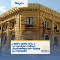 Confira como ficou a composição da Mesa Diretora e das comissões permanentes