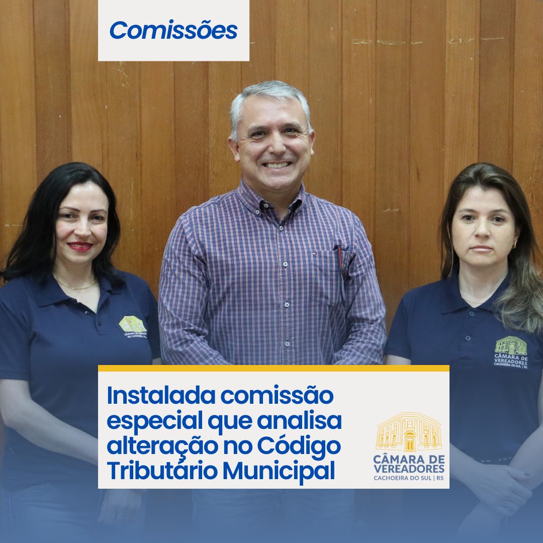Instalada comissão especial que analisa alteração no Código Tributário Municipal