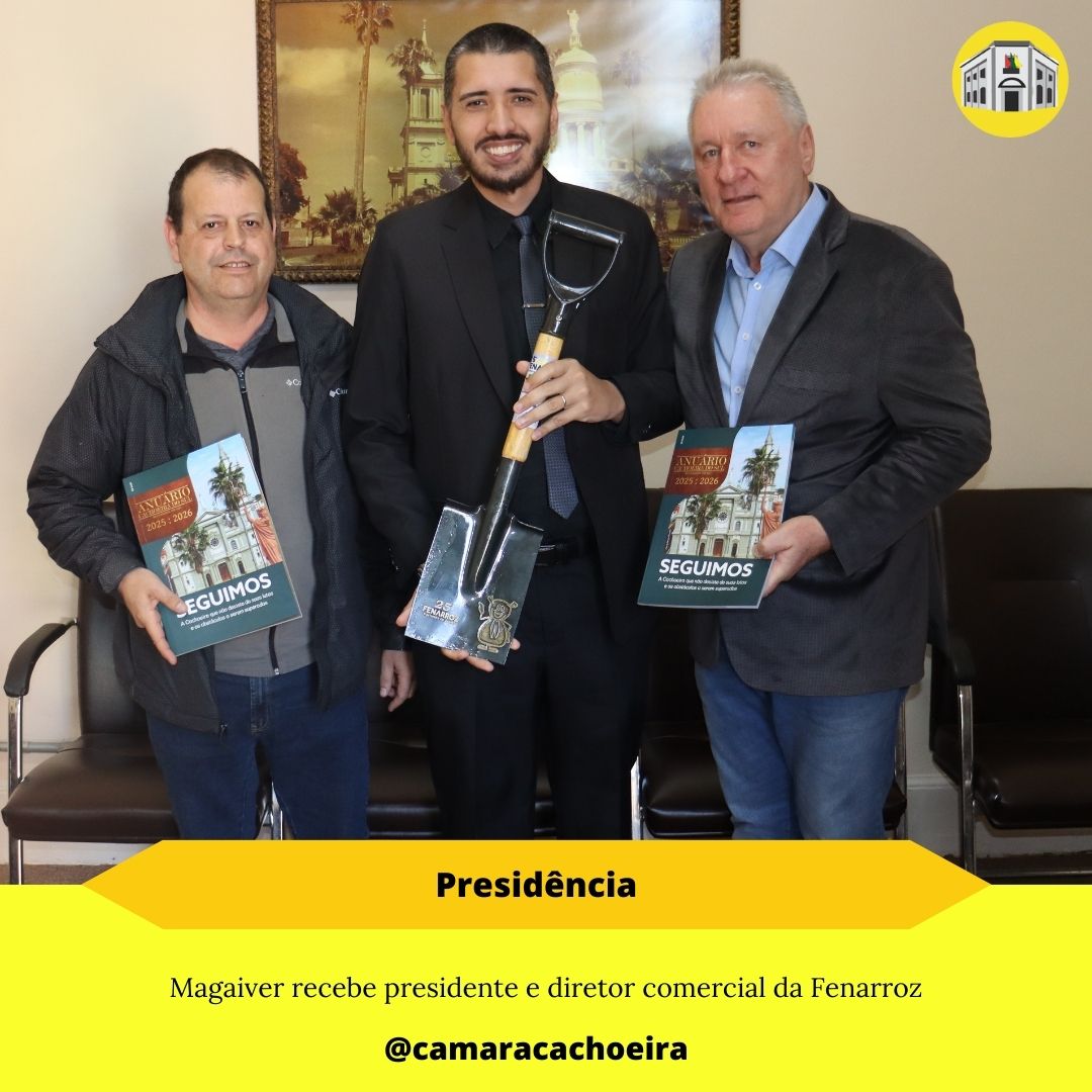 Magaiver recebe presidente e diretor comercial da Fenarroz