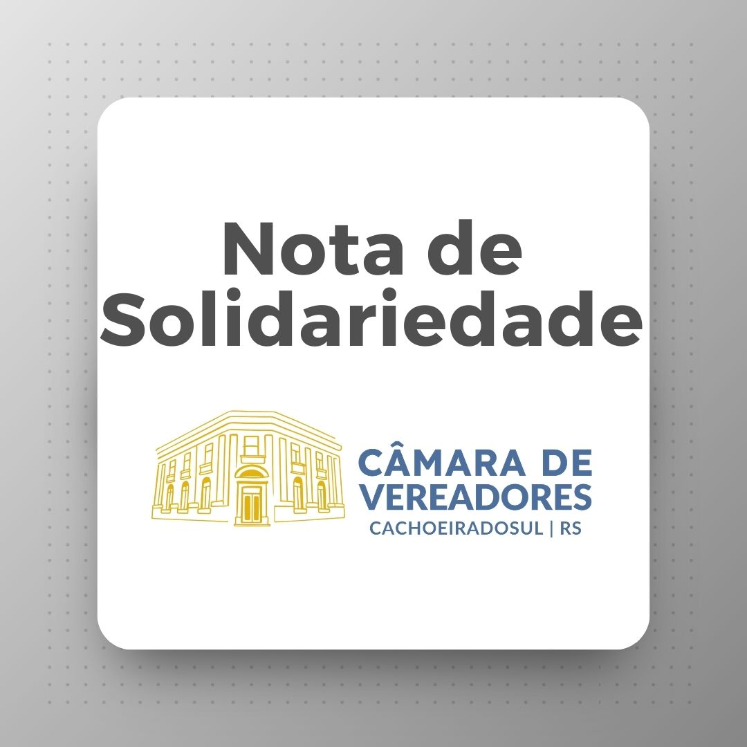 Nota de solidariedade