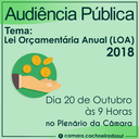 Audiência pública de apresentação da LOA 2018
