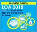 Audiência pública para debater a LOA 2018 será amanhã.