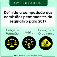 Definida a composição das comissões permanentes do Legislativo