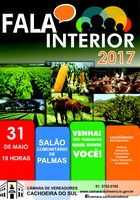 Primeiro Fala Interior 2017 será na localidade de Palmas