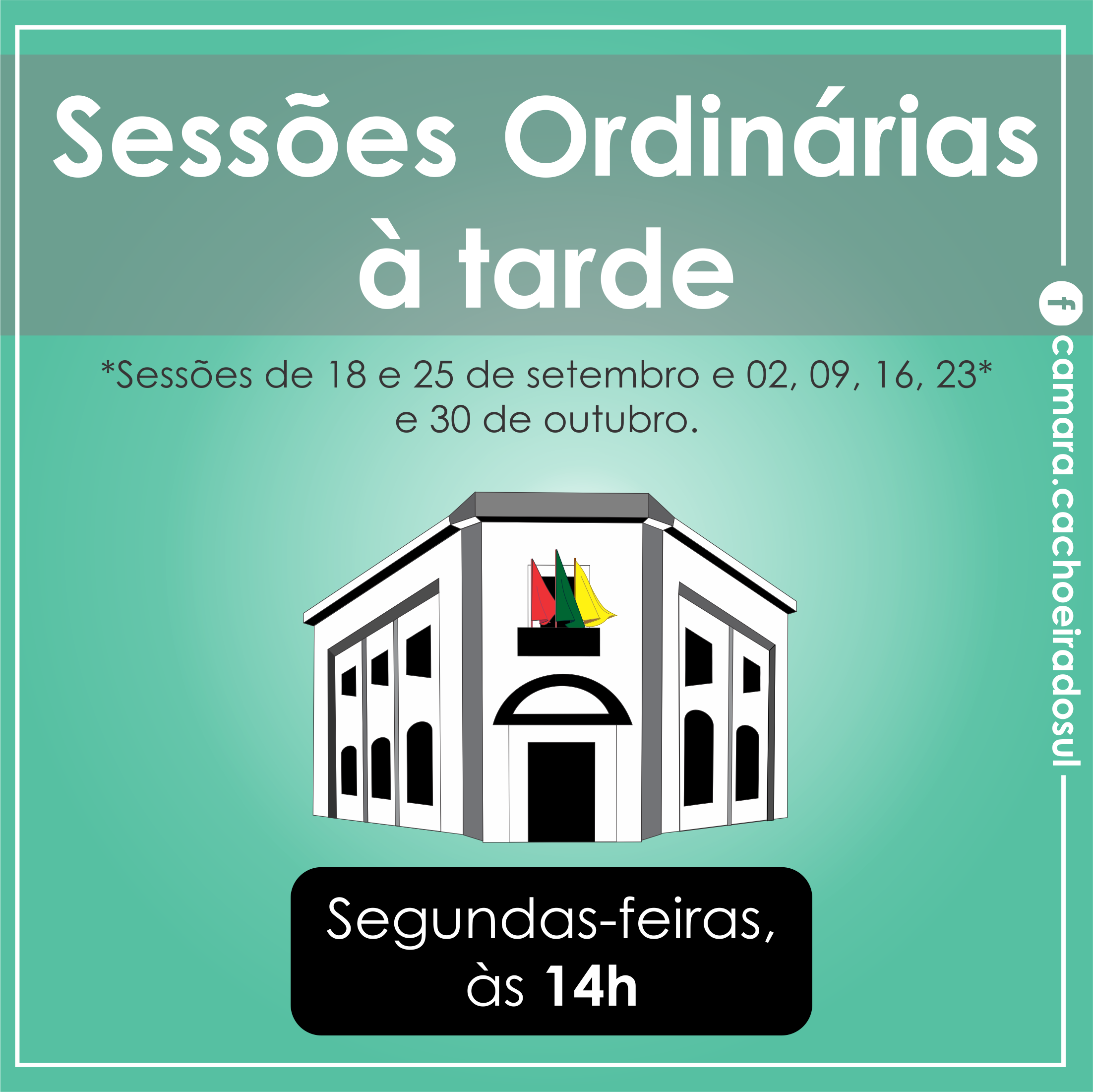 Sessões ordinárias permanecem à tarde até outubro