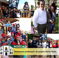 Vereadores participam do projeto Navio Pirata.