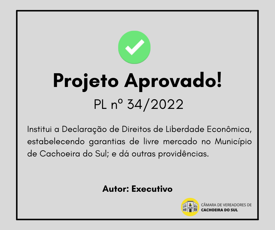 Câmara aprova Projetos de Leis do Poder Executivo