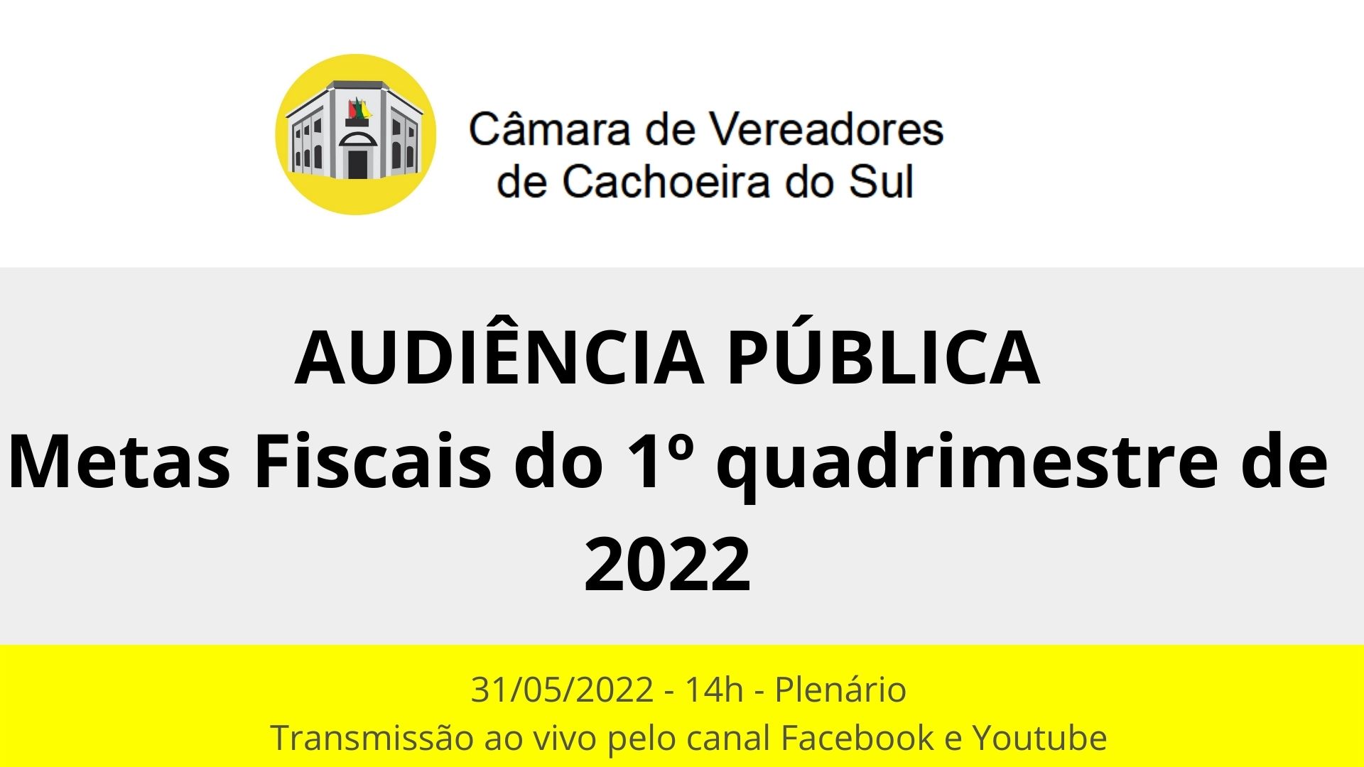 CFO realiza audiência pra apresentação das metas fiscais do 1º quadrimestre