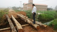 Paixão acompanha andamento da recuperação de ponte no Piquiri
