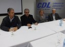 Vereador Homero acompanha deputada Zilá em reunião da CDL