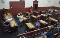 Estudantes da Escola Monsenhor Armando Teixeira conhecem a Câmara de Vereadores.