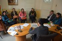 Presidente da Câmara recebe representantes de escola.