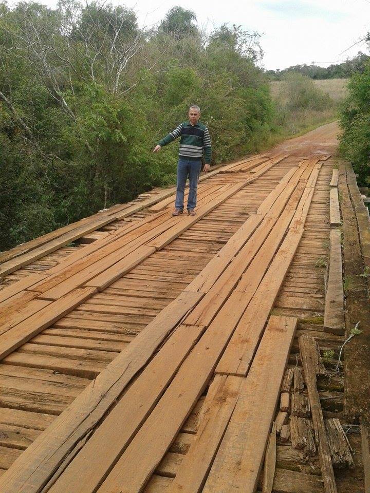 Frankini pede providência urgente para ponte em Durasnal