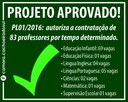 Câmara aprova contratação de 83 professores por tempo determinado