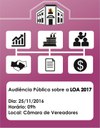 Câmara promove audiência pública sobre LOA 2017