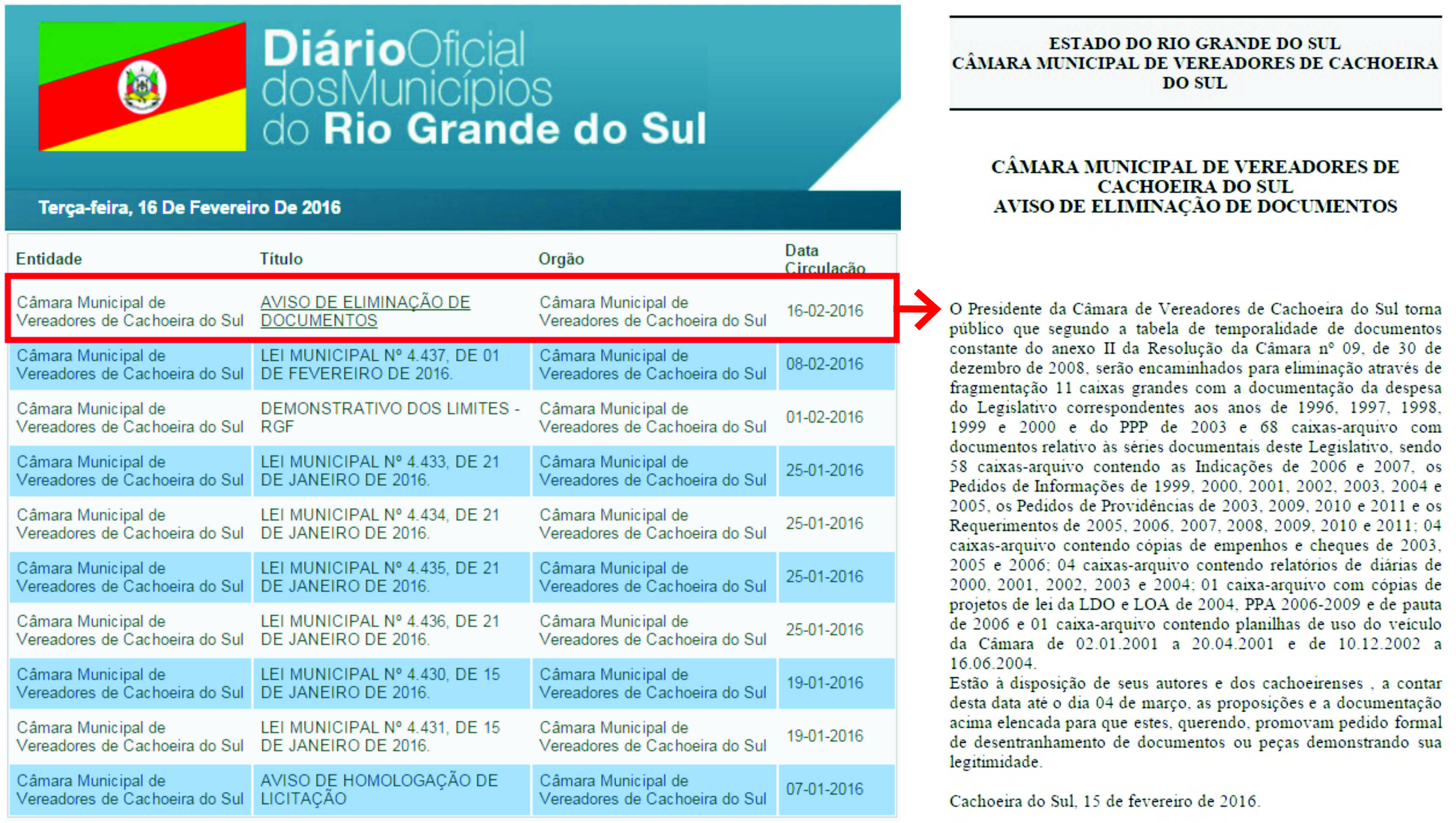 Gestão do arquivo: Câmara publica aviso de eliminação de documentos