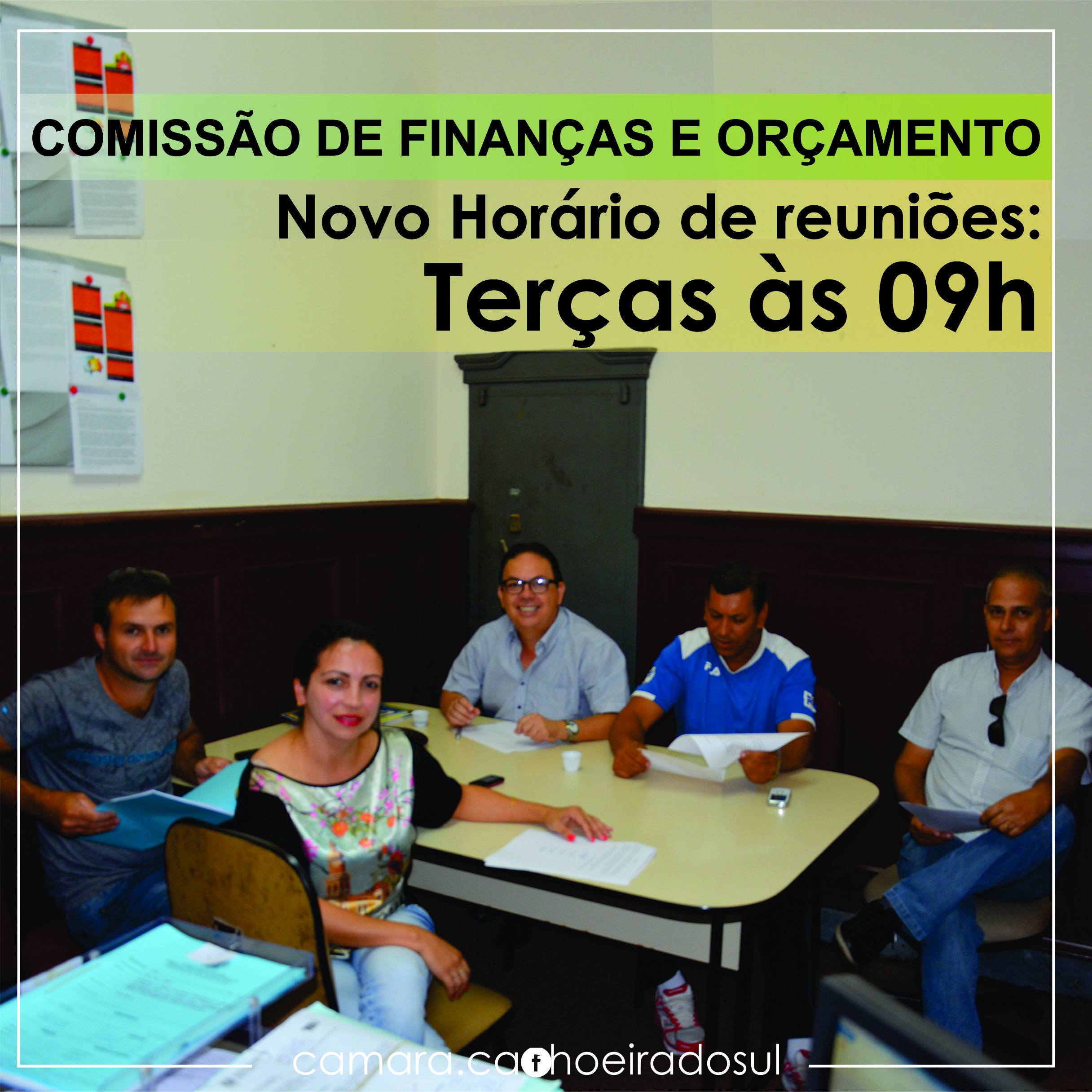 Mudança de horário na Comissão de Finanças e Orçamento