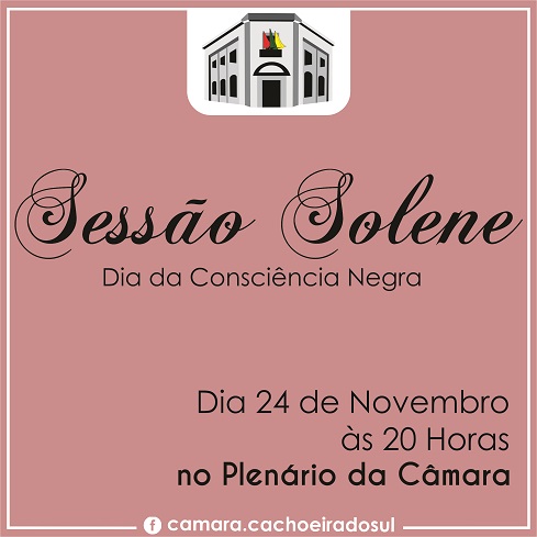 Sessão solene alusiva à Consciência Negra será amanhã