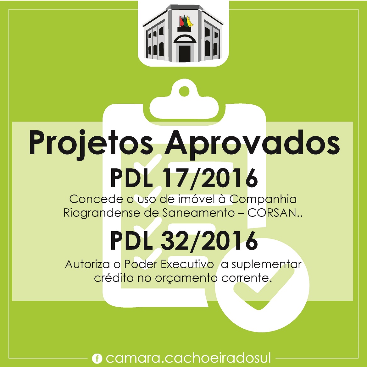 Vereadores aprovam concessão de uso de imóvel e suplementação de crédito