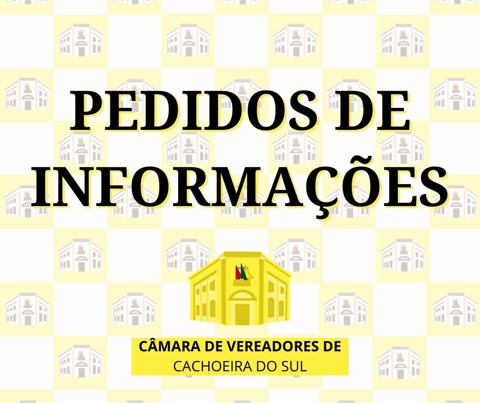 Vereadores enviam pedidos de informações ao executivo