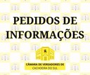 Pedidos de Informações apresentados pelos vereadores