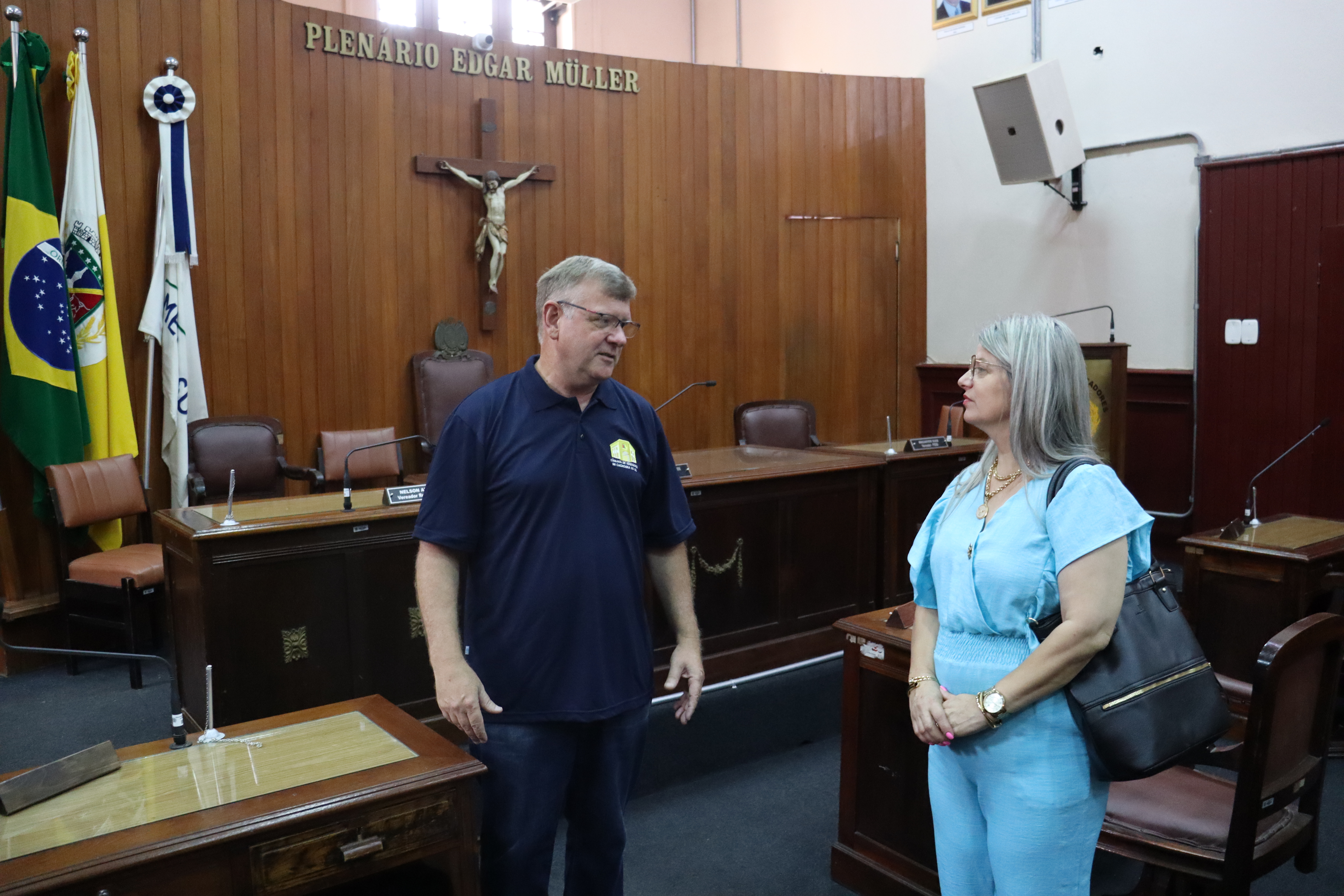Presidente do Legislativo de Caçapava visita a Câmara de Cachoeira