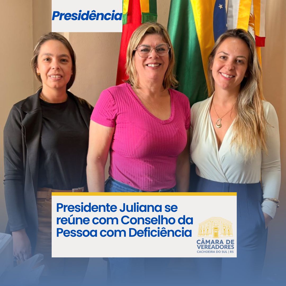 Presidente Juliana se reúne com Conselho da Pessoa com Deficiência